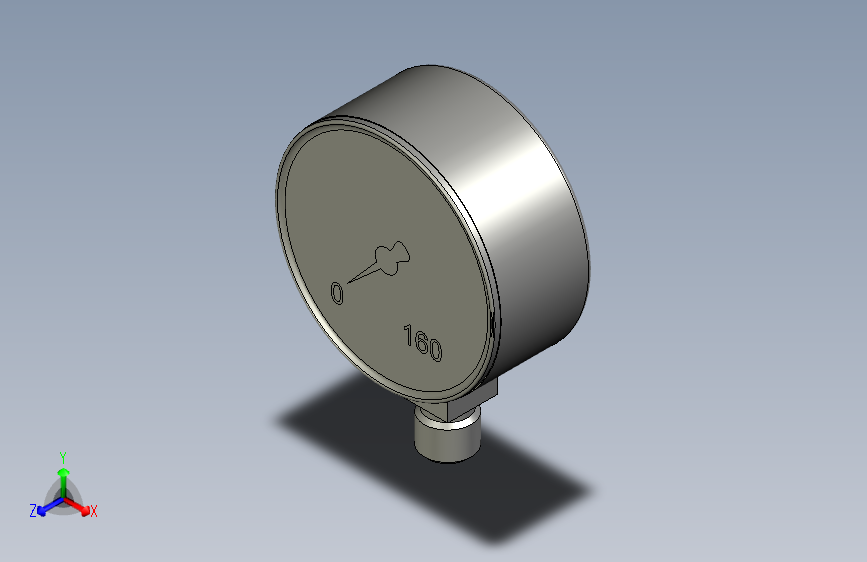 2810005Manometer160barG1_4---压力表
