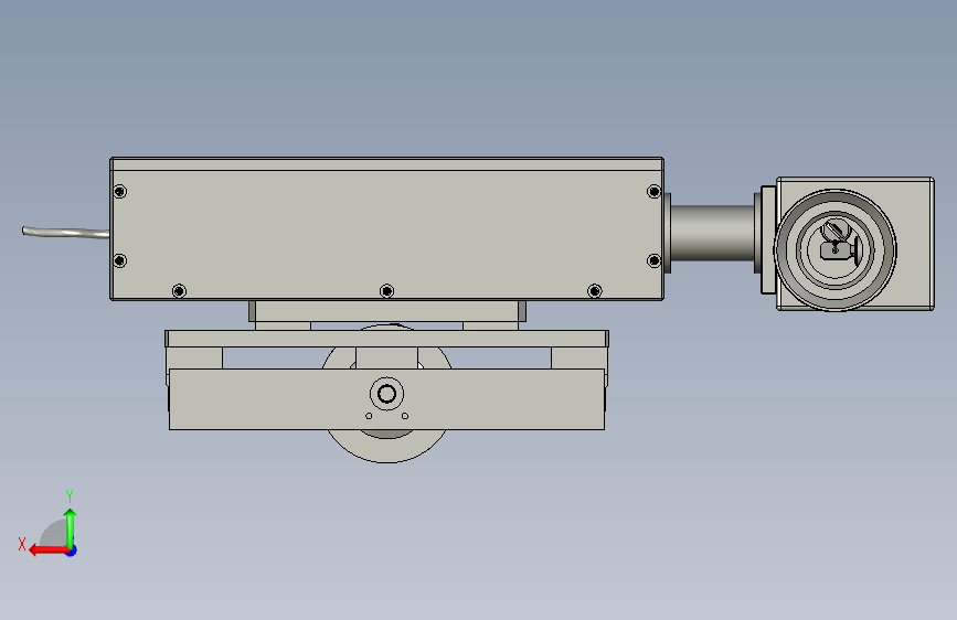 DB10-A01-D1-ST-GQGJZ-B-00光纤光具座B型 背面视图
