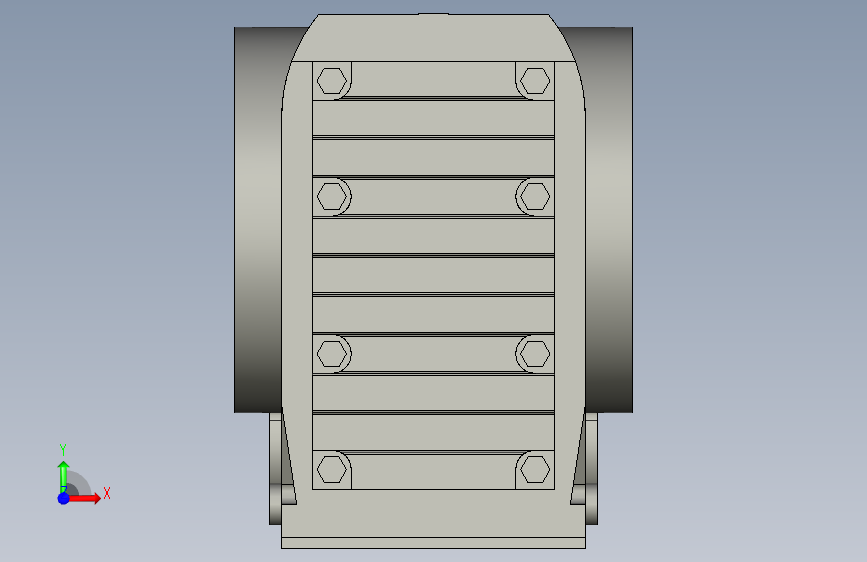 FKA57T-20-15KW-_带扭力臂-空心轴安装-2 正面视图