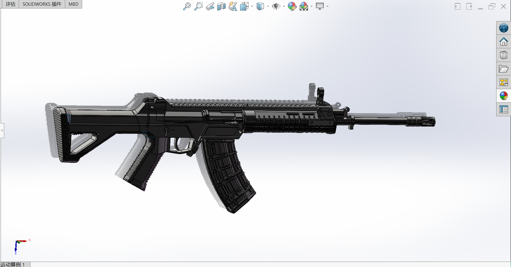 191步枪教具建模模型