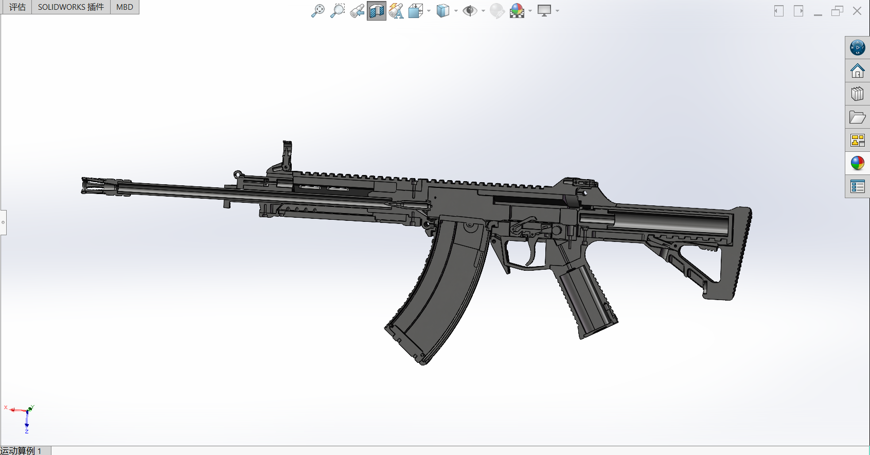 191步枪教具建模模型