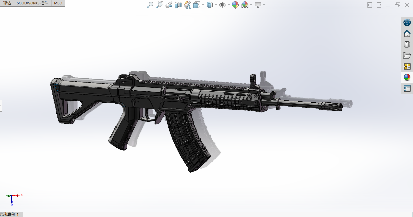 191步枪教具建模模型