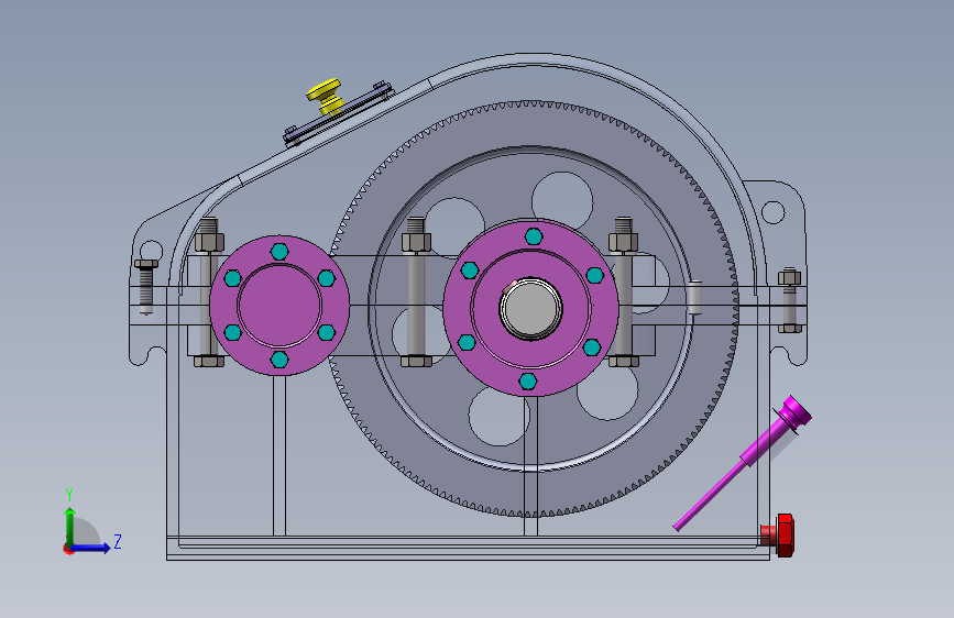 一级直齿圆柱齿轮减速器