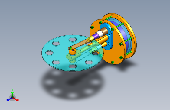 454393-斯特林发动机UG建模