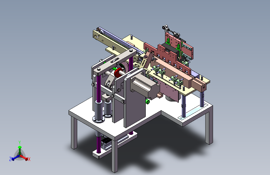 自动化凸轮分度与送料机构总装