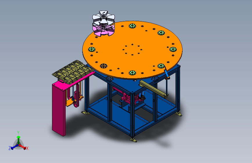 凸轮分割器精密转盘装配体