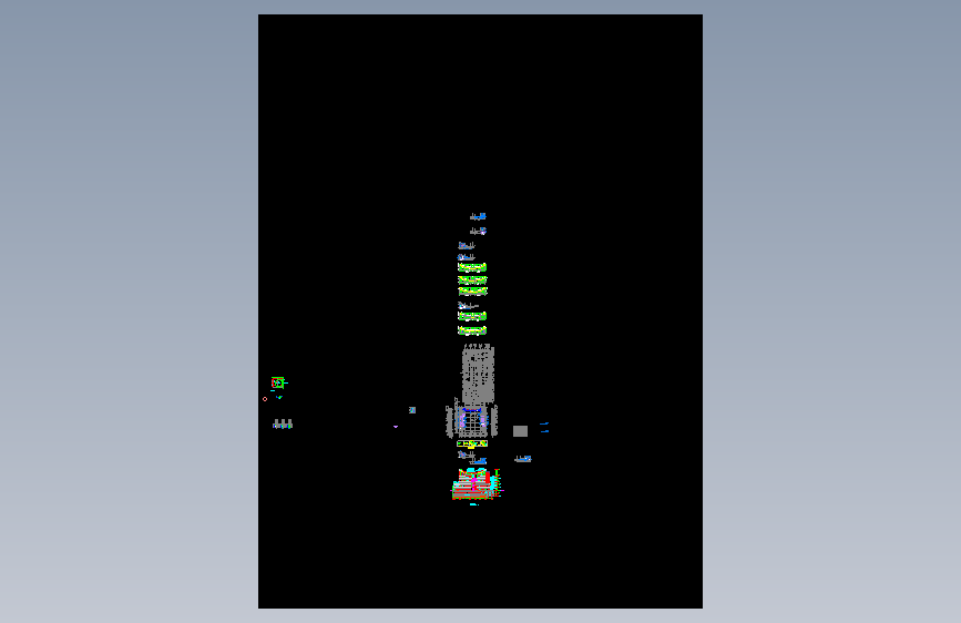 C1-CG-AC-308-3 L6层空调水系统平面图(三)