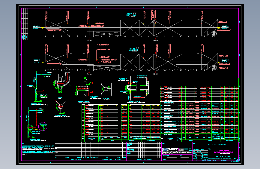 DD-WO203-DWG-P119舷侧管开孔布置图（3B18A003MB）