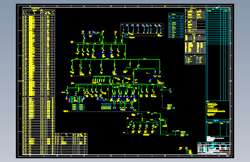 HP6001-P751-011 P&ID - RIG AIR SYSTEM FOR DRILL（合图）钻机空气系统（钻台及悬臂梁