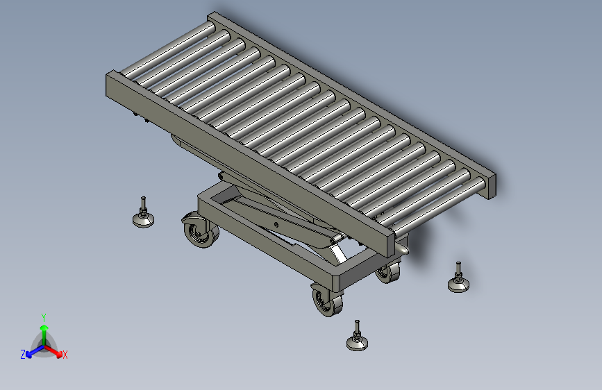 移动升降滚筒输送机