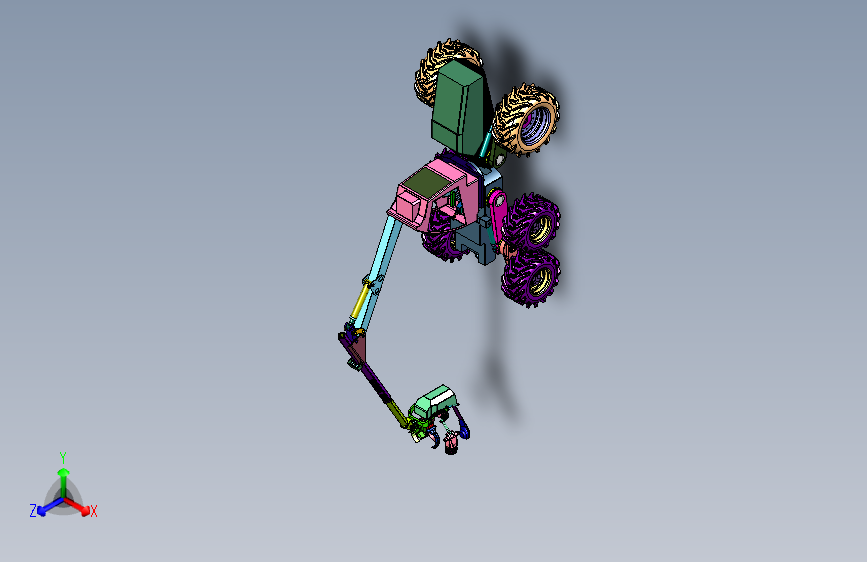 人造林作业机车
