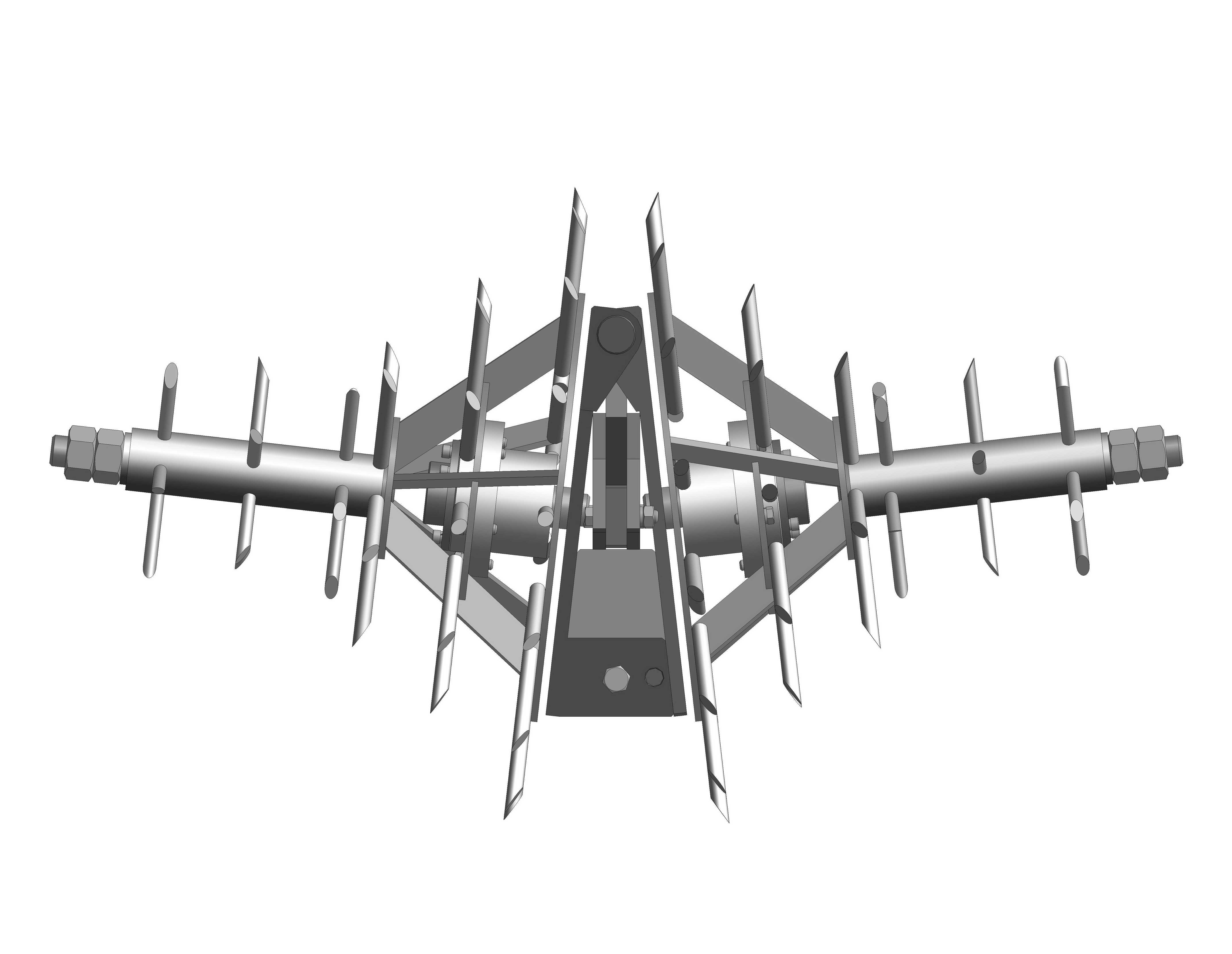 行间可调式中耕机