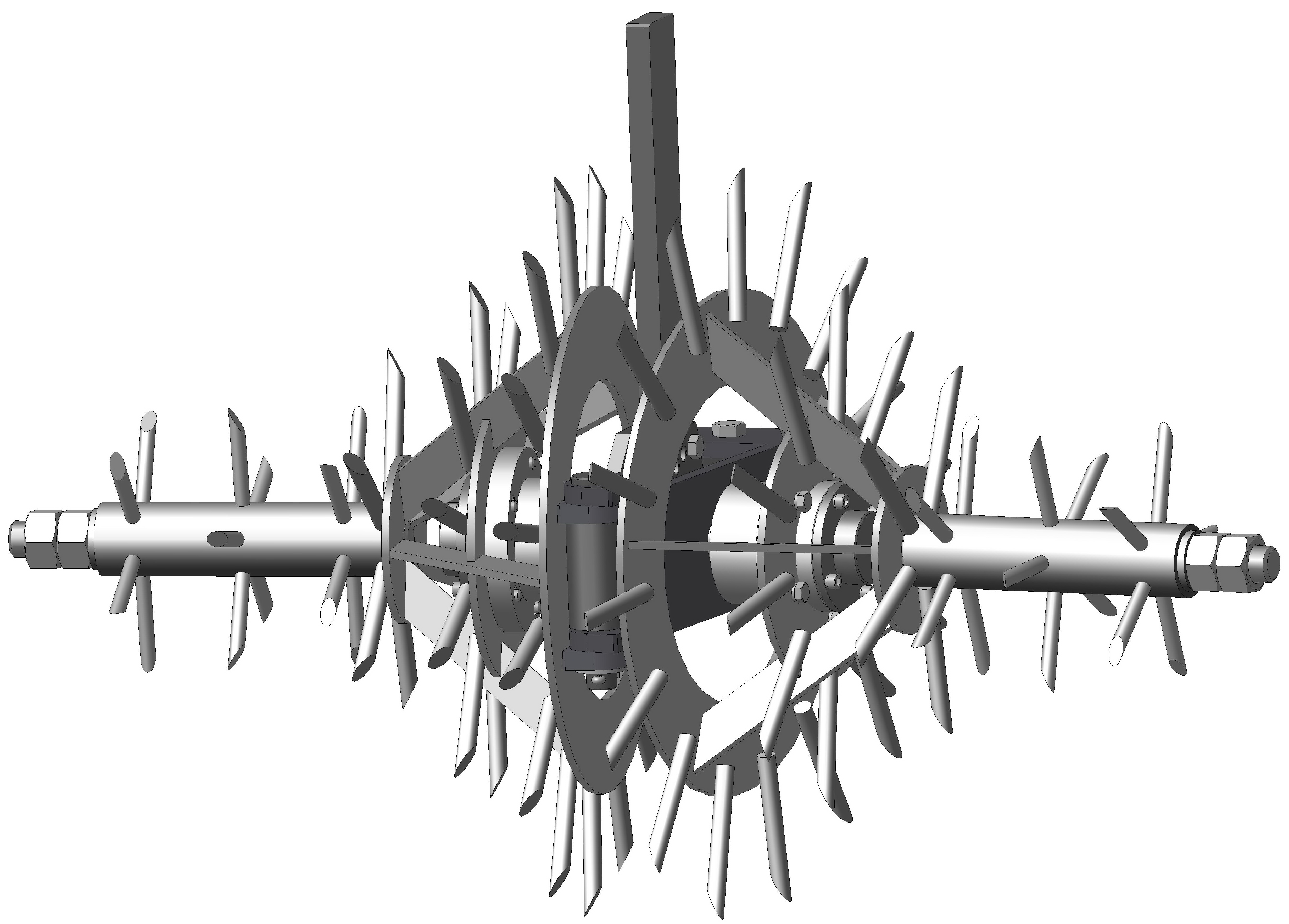 行间可调式中耕机