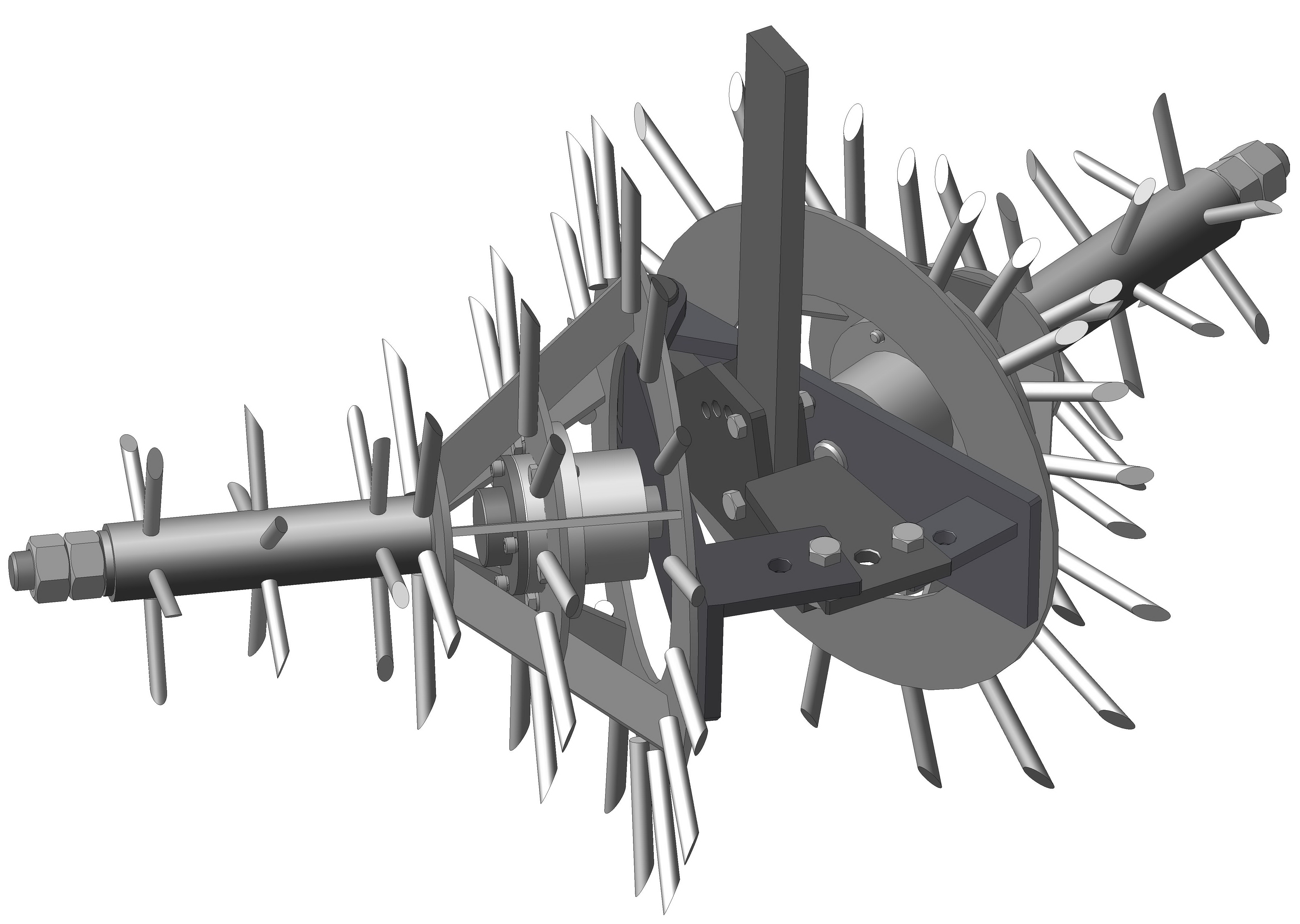 行间可调式中耕机
