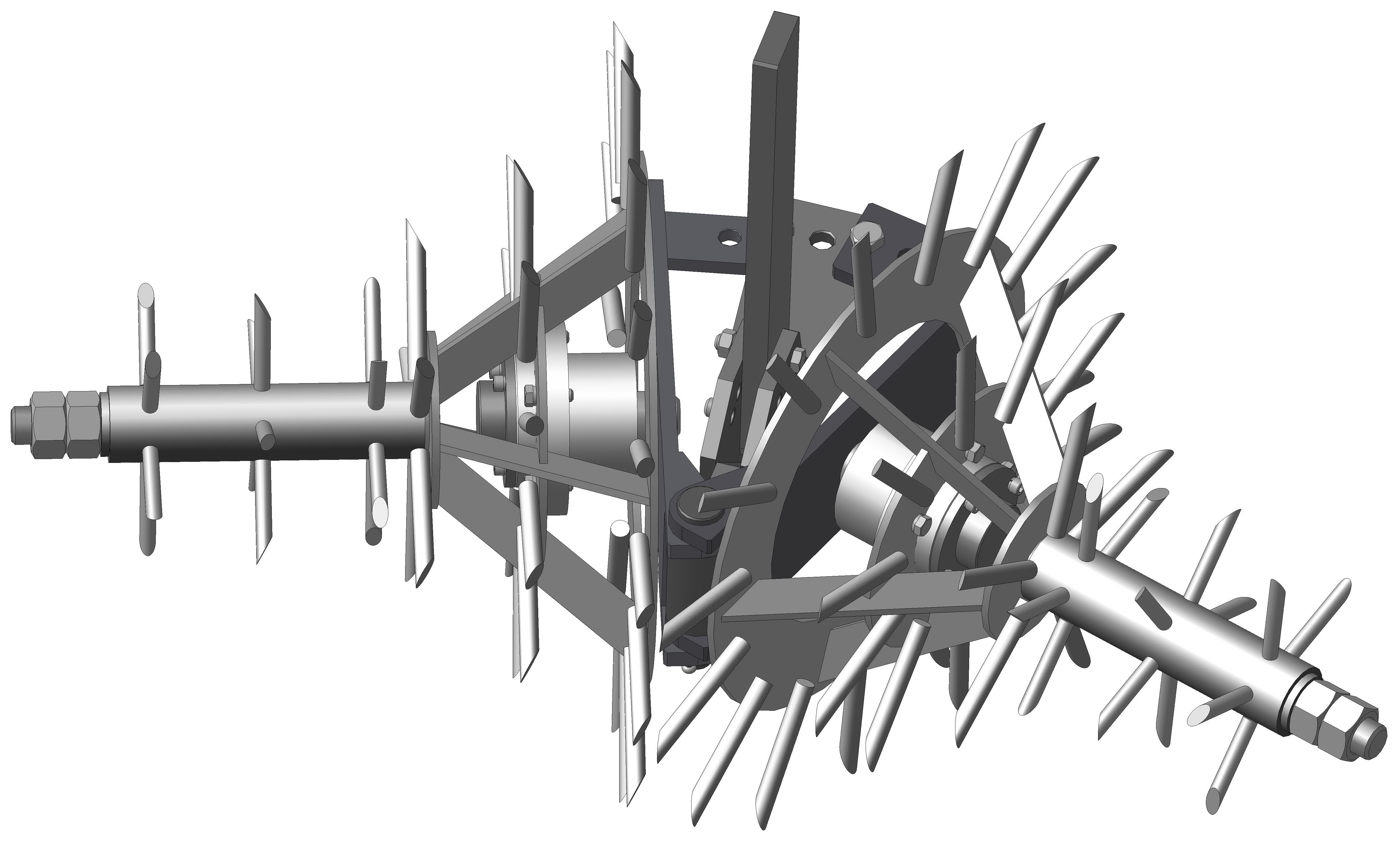 行间可调式中耕机