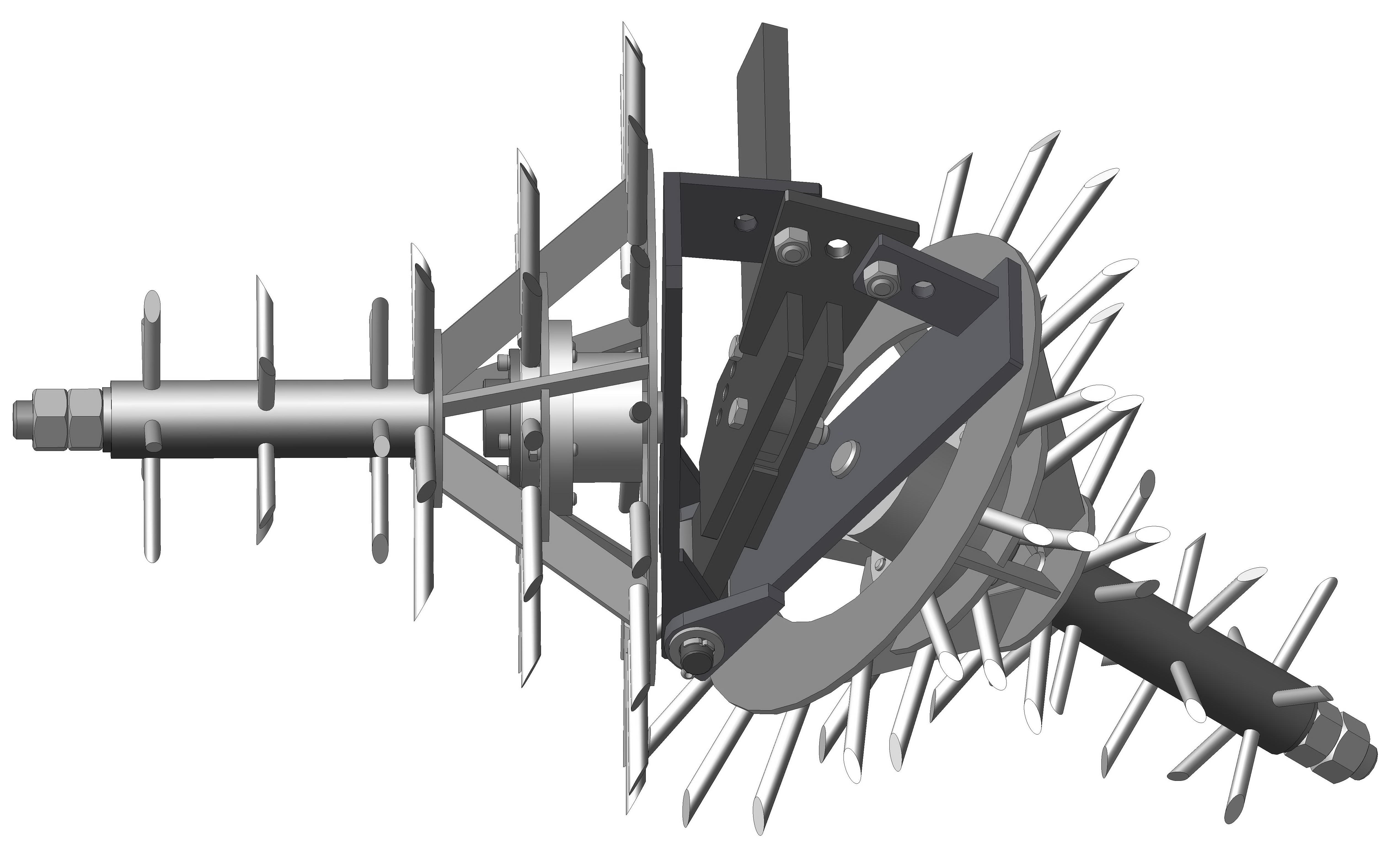 行间可调式中耕机