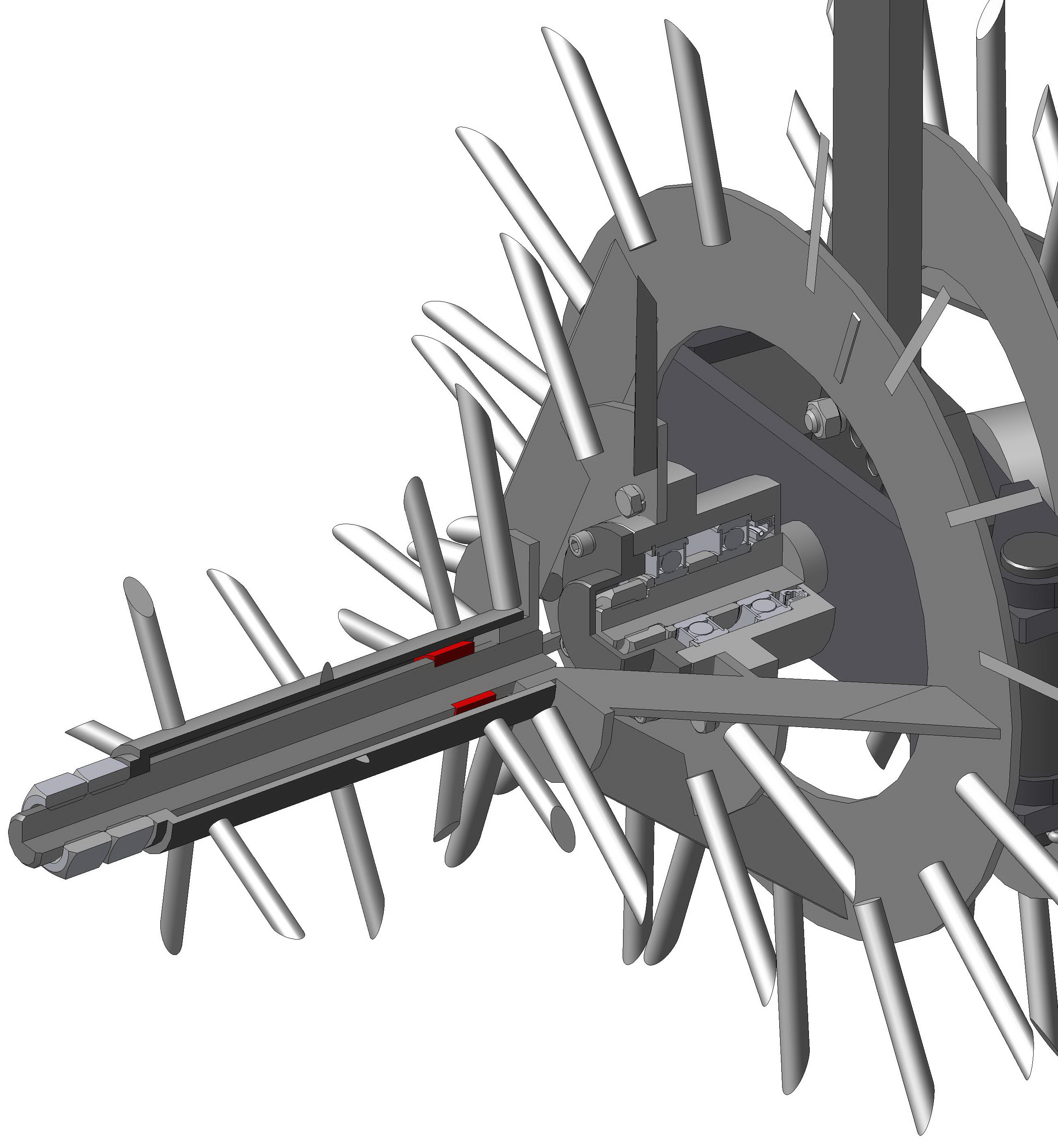 行间可调式中耕机