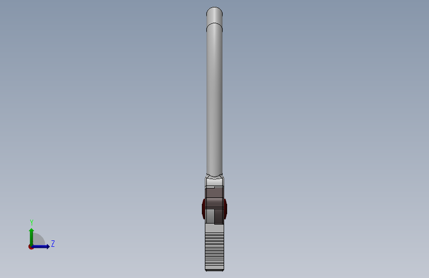 钳子组件 _ SolidWorks 实践模型 (1) 左侧视图