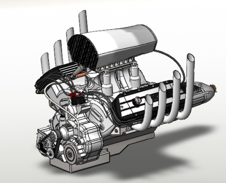 V8发动机设计