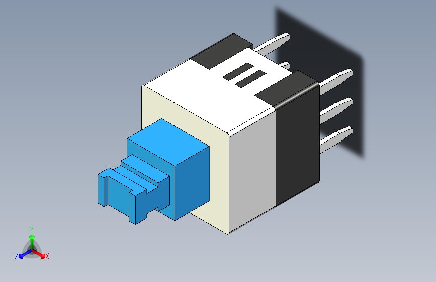 7x7mm 6 Pin DPDT 按钮开关