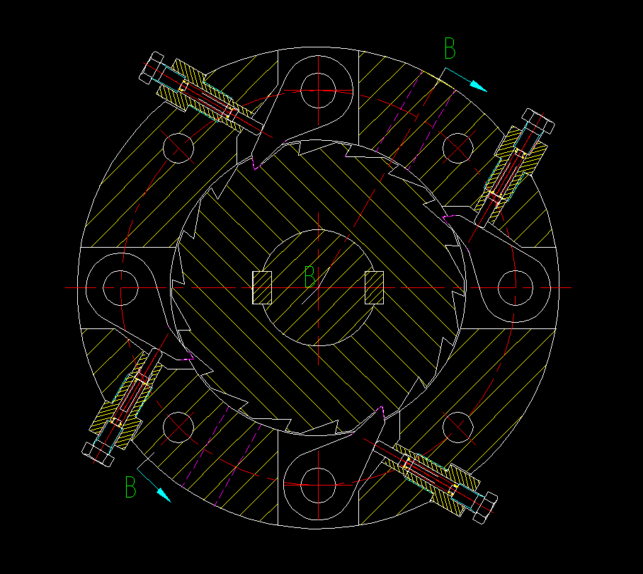 棘轮机构全套cad图纸