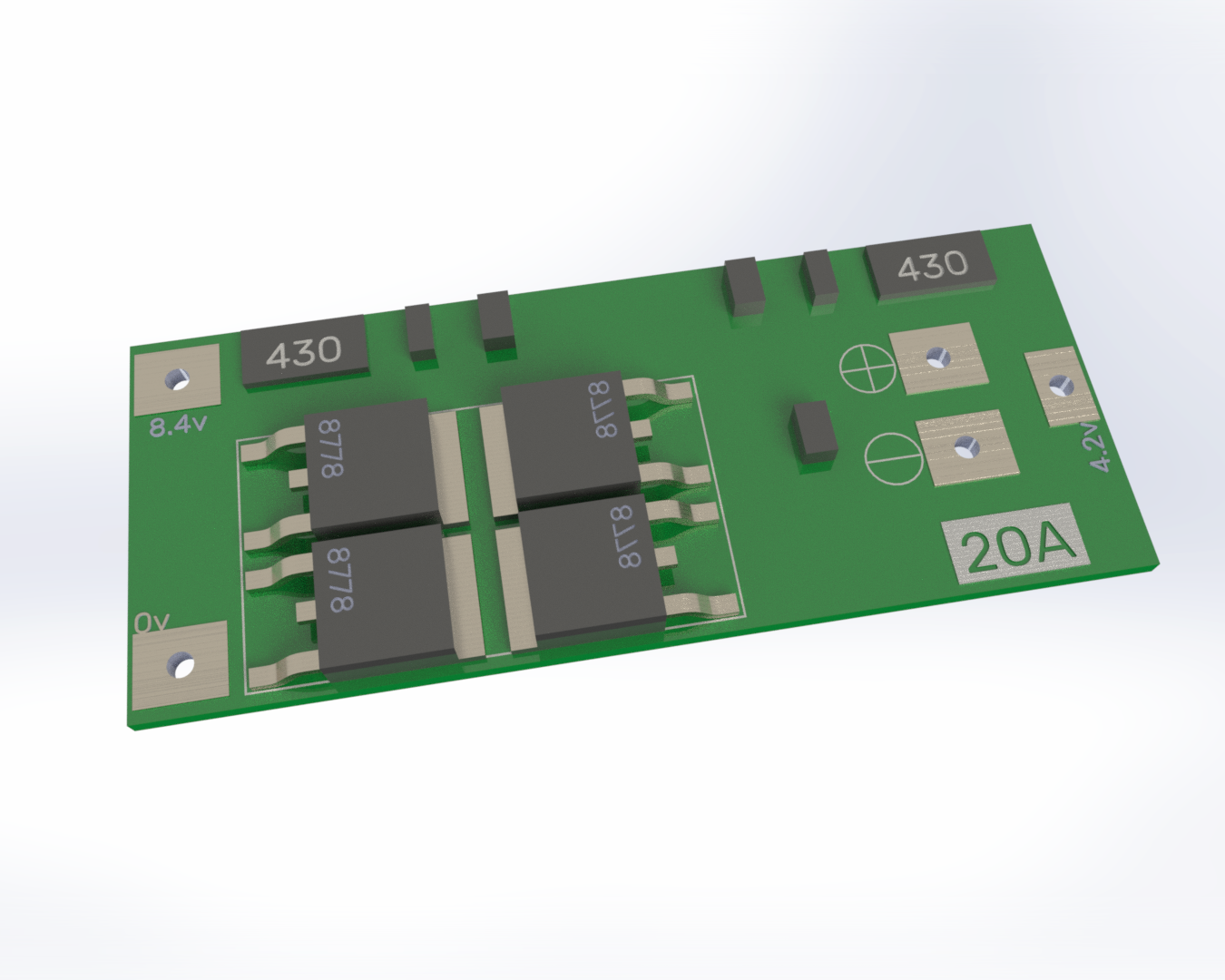 BMS 2S 20A(平衡版)