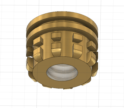 M1.4 knurl 插入螺母 2mm 长度