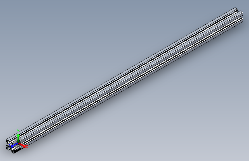 Vention - 1215毫米 - 45 x 45毫米方形铝型材