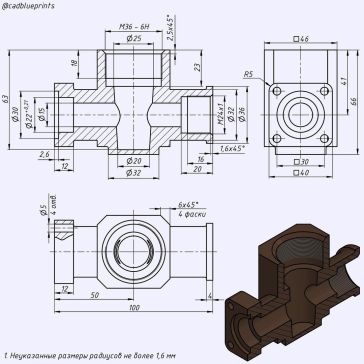 3D CAD 基础练习 阀体连接器_ 阀连接器_ 水龙头 _ 水龙头_ Autodesk Inventor Pro