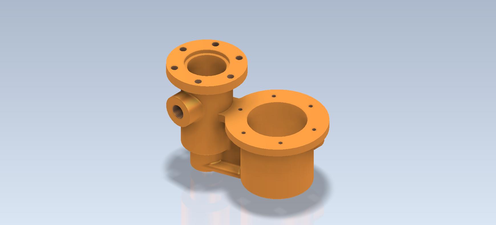 3D CAD 基础练习_化油器主体_化油器_Autodesk Inventor Pro