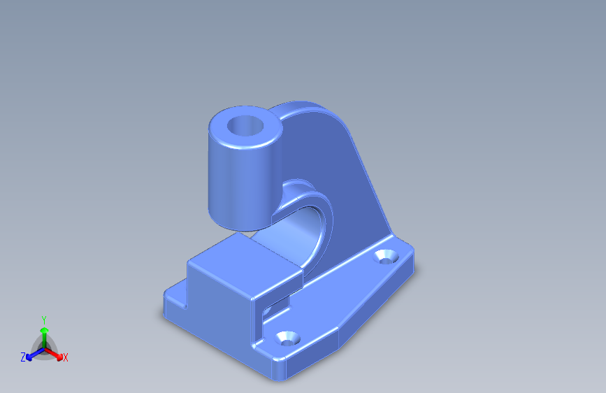 3D CAD 基础练习_手压机主体_手压机主体_Autodesk Inventor Pro