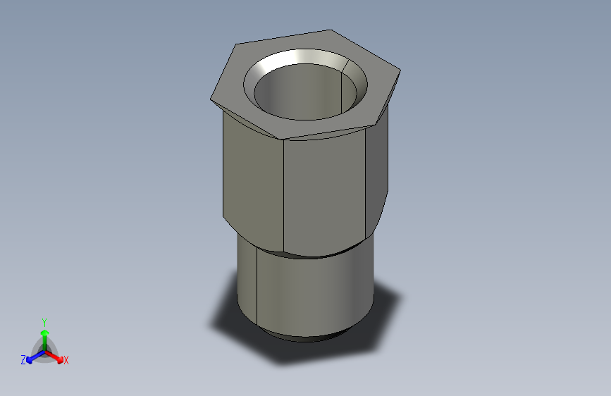 M5 x 7.0mm 孔 减小头部 六角形