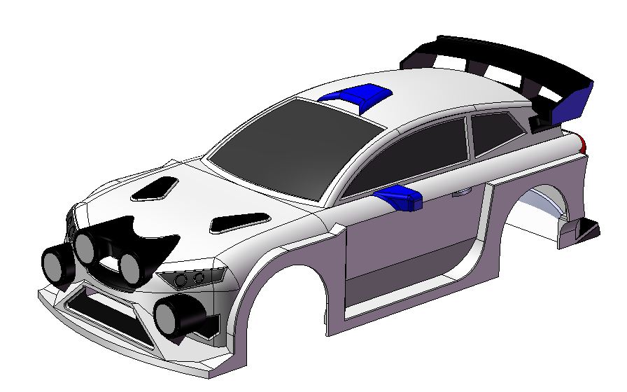 Rally1 车身 美信迷你Z MA020 90mm