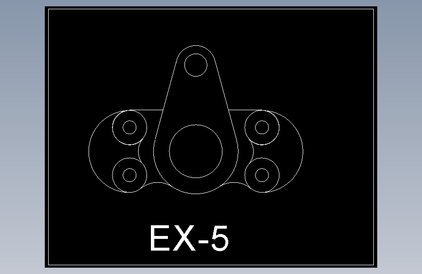 AutoCAD - 初学者完整教程 - 练习 5