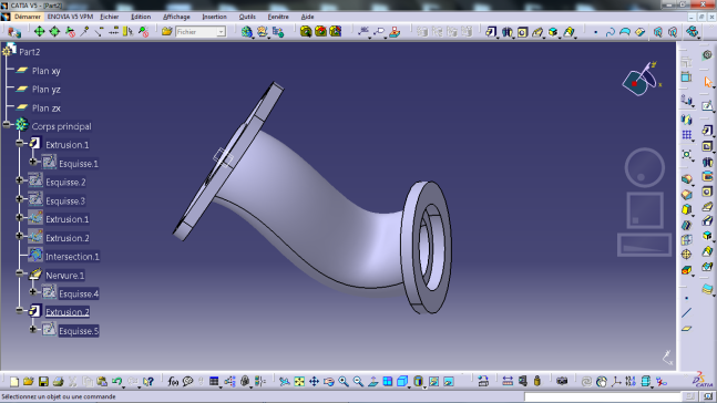 CATIA V5 排气单缸发动机