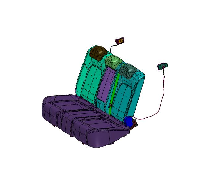 宽体轻客后排座椅