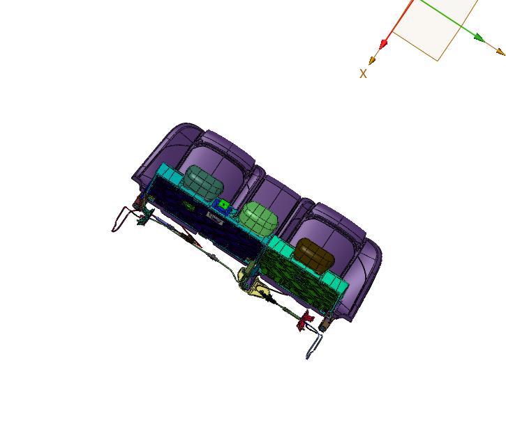宽体轻客后排座椅