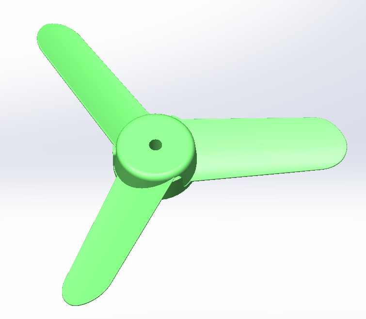 三叶螺旋桨模型 _ SolidWorks 设计