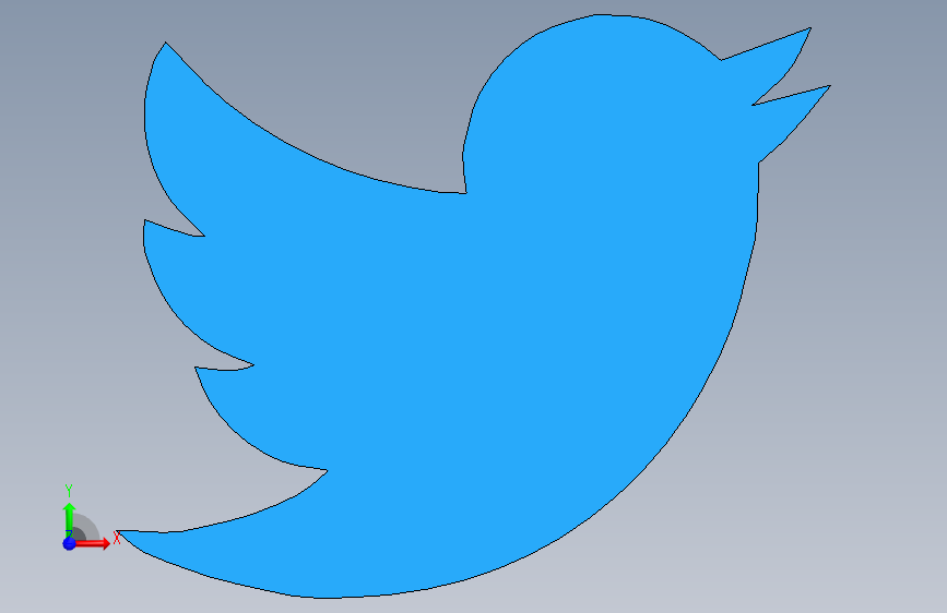 Twitter鸟在Solidworks中