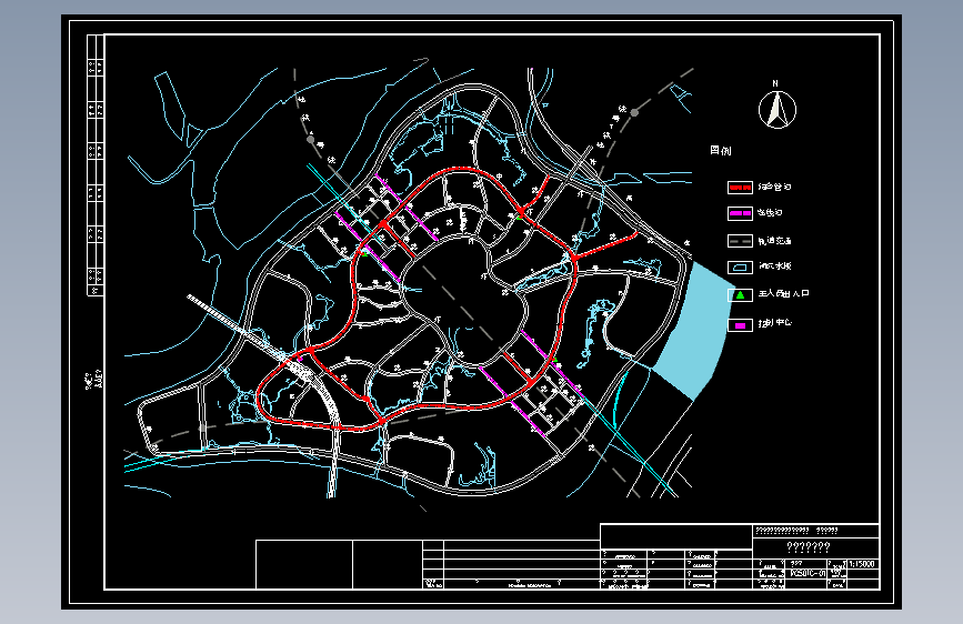 某市政道路综合管沟布置图
