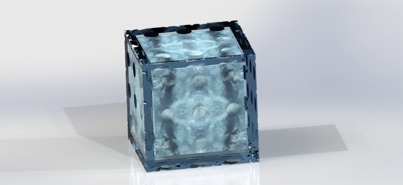 蓝色湿立方