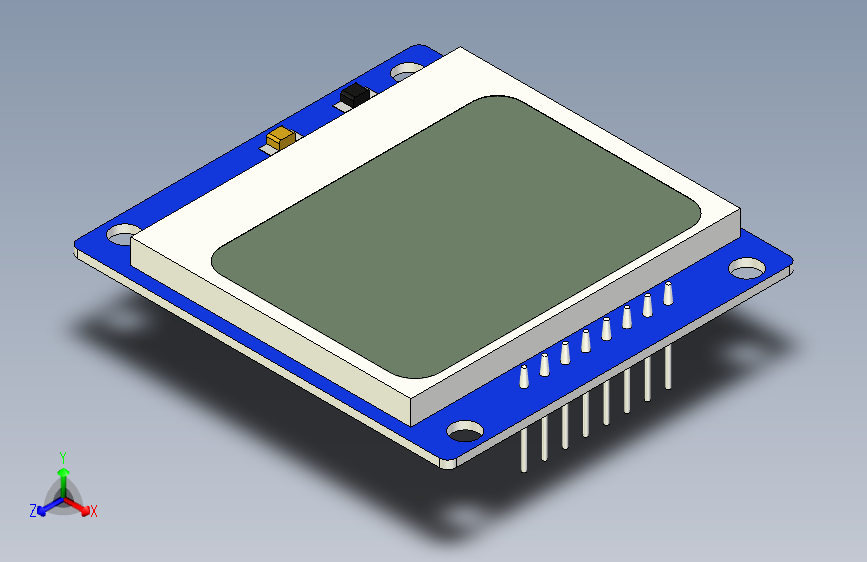 诺基亚 5110 LCD 图形 84x48 像素兼容Arduino 蓝色板