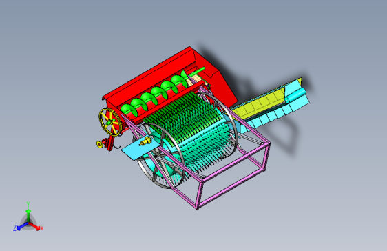 打瓜收获机设计（含三维SolidWorks模型+CAD图纸+说明书）
