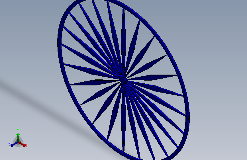 印度国旗中车轮的实体模型