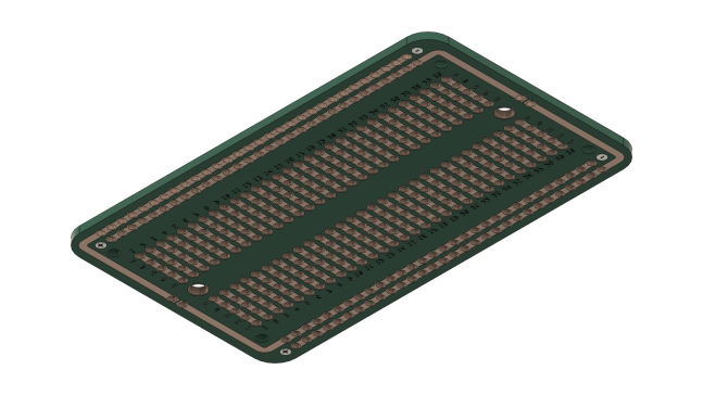 1_2 尺寸 可焊接原型板