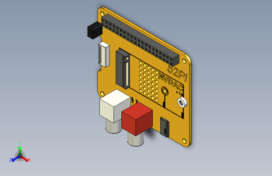52Pi Pi5 PCIe NVDAC HAT 适用于 Raspberry Pi