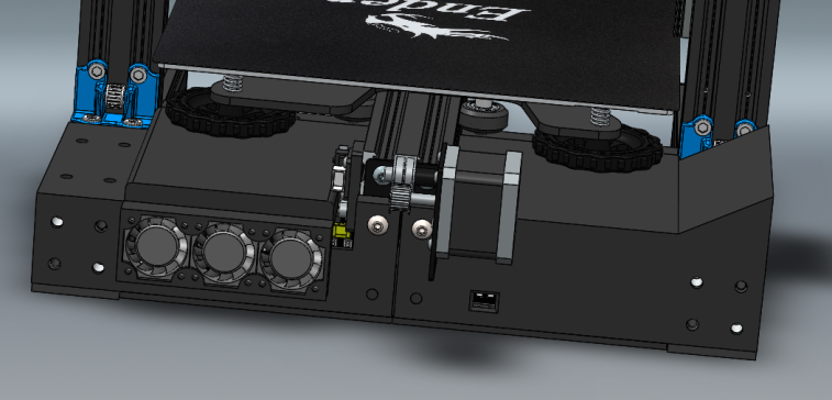Ender 3 Pro 后部电子设备外壳支持双板配置