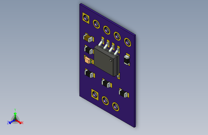 MAX3485 RS485-TTL 模块_STEP_模型图纸下载 – 懒石网