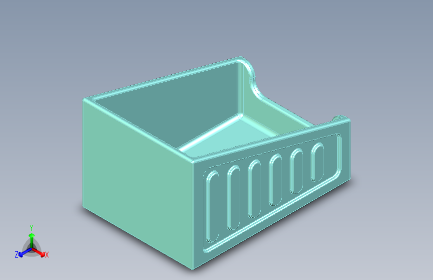 Studycadcam 3D CAD 练习 1107_塑料储物箱- 箱_ 储物箱_Autodesk Inventor Pro