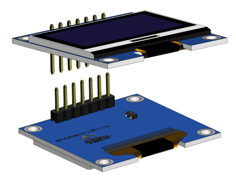 串行SPI I2C白色1.3英寸Arduino，树莓派OLED显示屏128x64